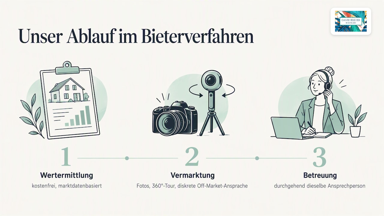 Praxis-Einblick: So begleiten wir Bieterverfahren — overview diagram