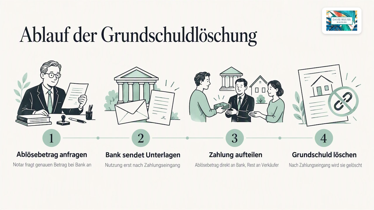Zahlungs- und Löschungsablauf beim Immobilienverkauf