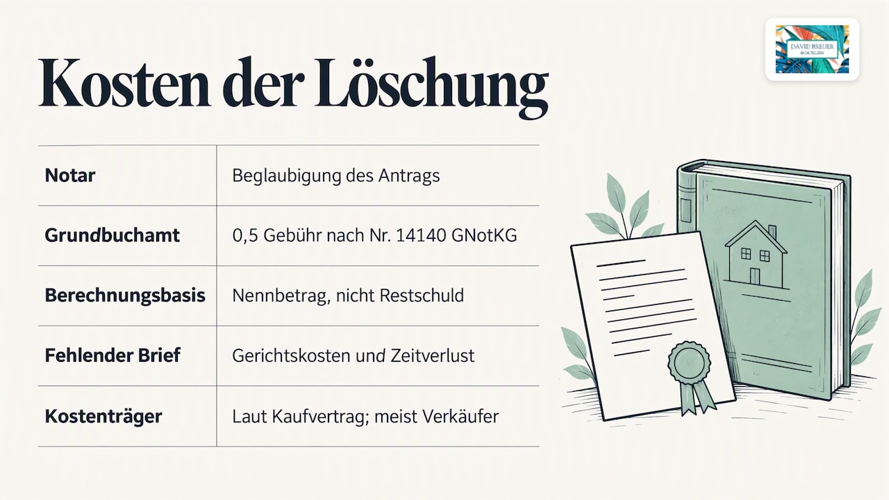 Was die Löschung kostet — overview diagram