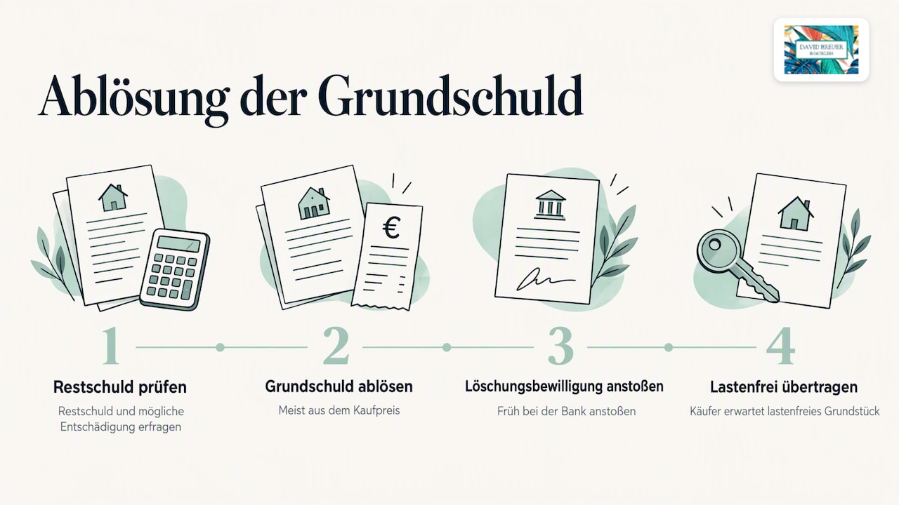 Ablauf der Grundschuldablösung beim Hausverkauf