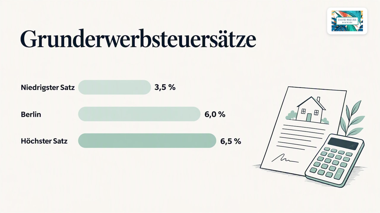 Grunderwerbsteuer: Bundesländer-Check und praktische Folgen für Ihre Kalkulation — overview diagram