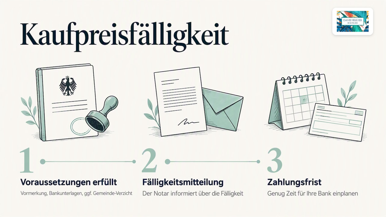 Voraussetzungen bis zur Kaufpreiszahlung
